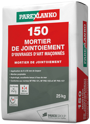 150 MORTIER DE JOINTOIEMENT D'OUVRAGES D'ART MACONNES 25KG